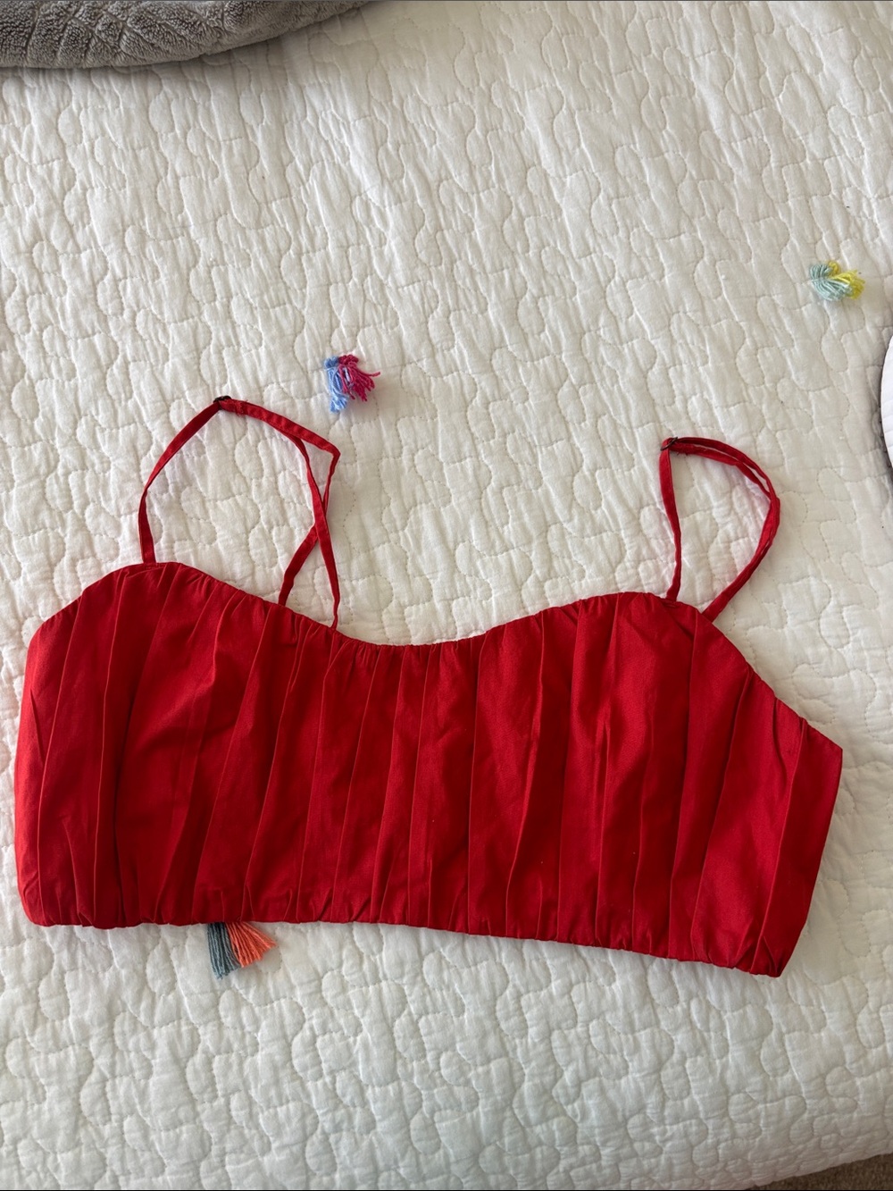 Abercrombie & Fitch Pleated Bandeau Bralette